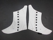 NEW WHITE CANVAS SPATS Shoe