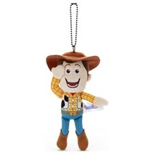 Pixar Toy Story Funny Face Ball Chain Mascot Woody Plush 14cm doll