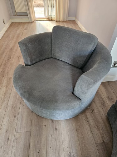 Dfs fabric swivel cuddle - cuddle, chair
