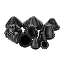 12-130mm Black Tapered Rubber