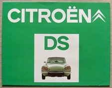 CITROEN DS Car Sales Brochure