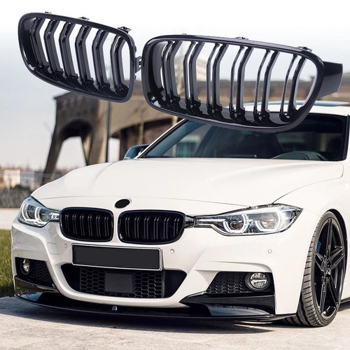 Glossy black front bumper - glossy,
