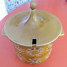 2Vintage Retro 70s Portmeirion Totem Rare Soup Tureen Dish Susan Williams-Ellis