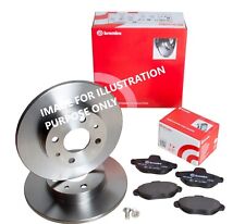 FOR MERCEDEZ C180 1.8 Kompressor BREMBO REAR BRAKE DISCS 278MM & BRAKE PADS SET