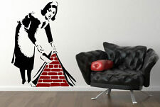 Spectacular interactive Banksy Maid in London Wall Stickers Decal 120cm x 90cm