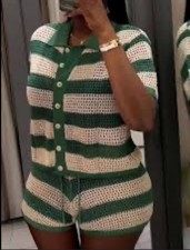 Zara Co Ord Set Knit Crochet