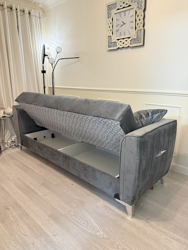 Grey tual sofa - grey, bed