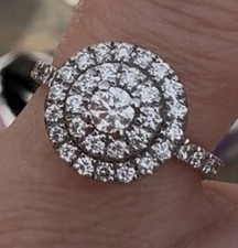 18ct white gold diamond - white,