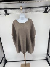 Vince Rib Poncho Boat Neck