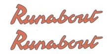 Pair red runabout - pair,