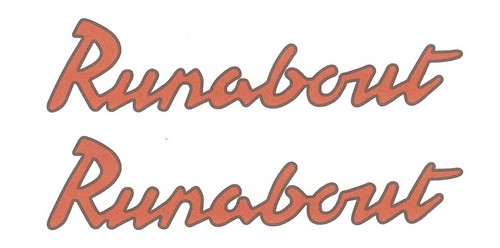 Pair red runabout - pair,