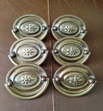 Set of 6 Vintage Brass Drop