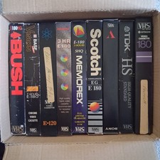 9 VHS Video Tapes Empty and
