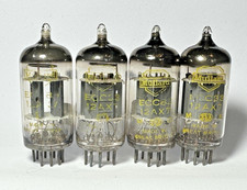 4 x  MULLARD ECC83 I63 YELLOW PRINT 1965 - TESTED STRONG