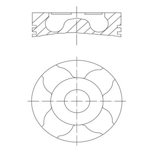 Mahle piston cylinder bore - cylinder, =