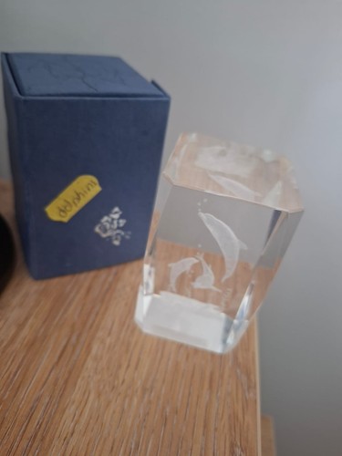 Dolphin paperweight laser - dolphin,