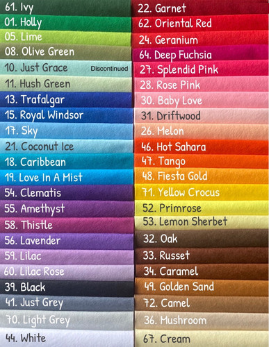 Wool mix craft felt - craft,