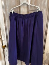 BNWT Boden size 22 blue taffeta skirt - pockets, front pleats, elasticated back