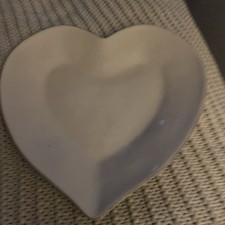 The White Company Heart Shaped Dish White Porcelain