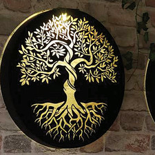 Round Tree of Life Solar Wall