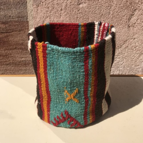 Kilim flower pot - pot, (medium)