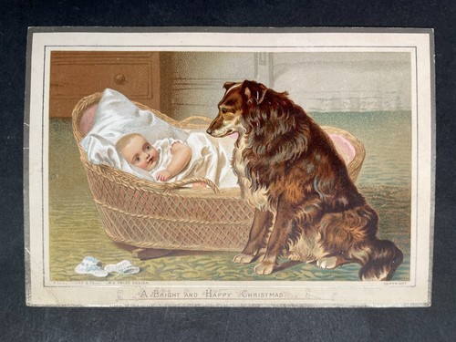 Victorian greeting card xmas - card,