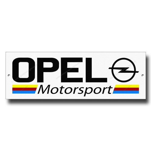 Opel motorsport metal sign - opel,
