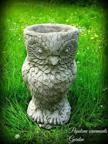 Large owl planter plant - large, pot