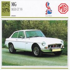 1973-1976 MG MGB GT V8 Sports Classic Car Photo/Info Maxi Card