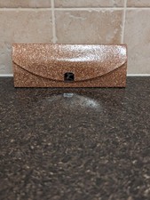 Kylie Minogue Gold Glitter Glasses Case With Magnetic Closure