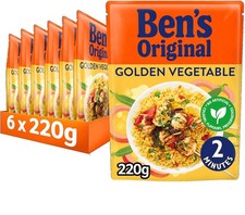 BEN'S ORIGINAL Golden Vegetable Microwave Rice Bulk Multipack 6 x 220g pouches