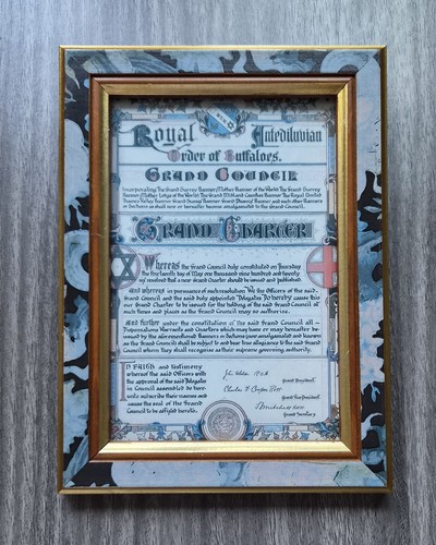 Framed grand charter for the - framed,