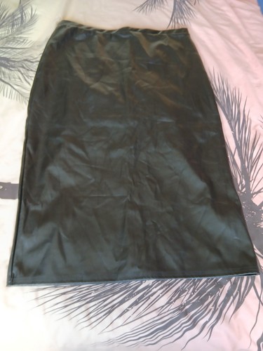 Ladies leather type skirt - leather,
