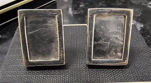 Vintage silver cufflinks - vintage,