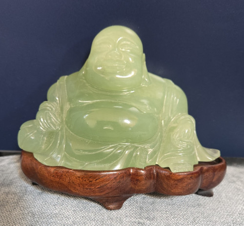 Happy buddha statue jade - happy,