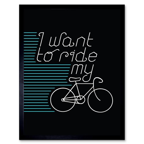 Want ride bike framed - ride,