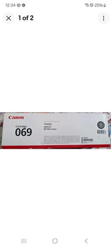 Original canon 069 black toner - 069,