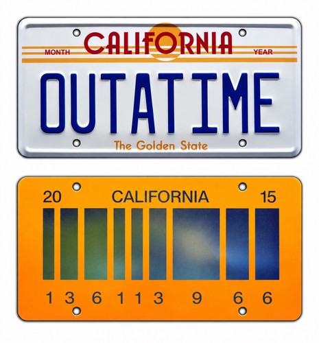 Back the future delorean - to,