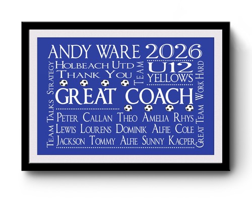Personalised football manager - personalised,