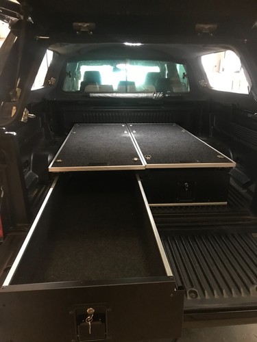 Vehicle steel twin drawers - twin,