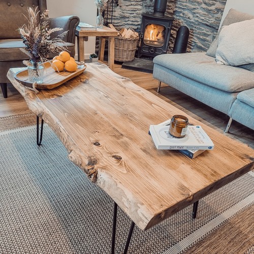 Waney live edge coffee table - /,