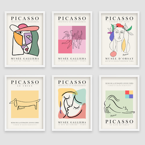 Picasso water colour painting - colour,
