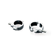 KURYAKYN 2287 TWO PIECE TURN INDICATOR FORK MOUNT 49MM HARLEY CUSTOM CRUISER