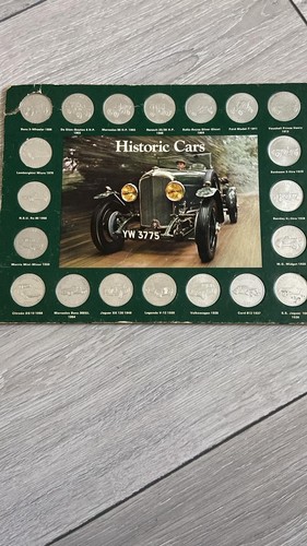 Historic cars coin collection - cars,