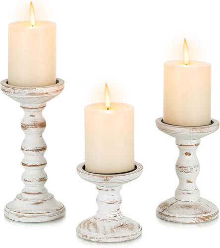Candeldo wooden pillar candle - candeldo,