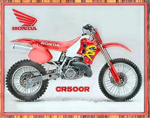 Honda cr500 motocross metal - motocross,