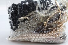 1kg Vintage Necklaces Simulated Pearl Aurora French Jet