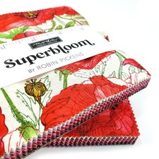 Moda Superbloom Charm Pack 100% cotton watercolour flower fabric Pickens