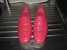 john lewis  ladies red leather