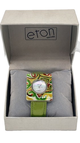 Eton faux leather quartz - leather, watch
